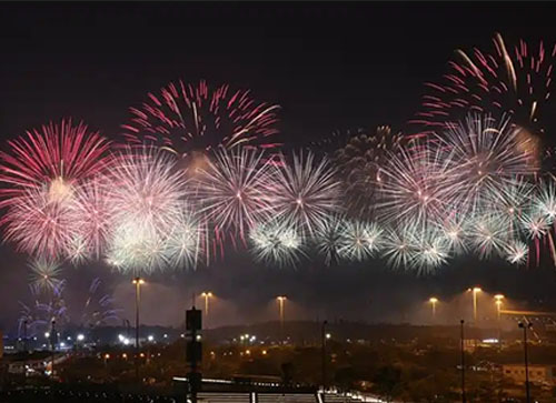 武川县焰火晚会